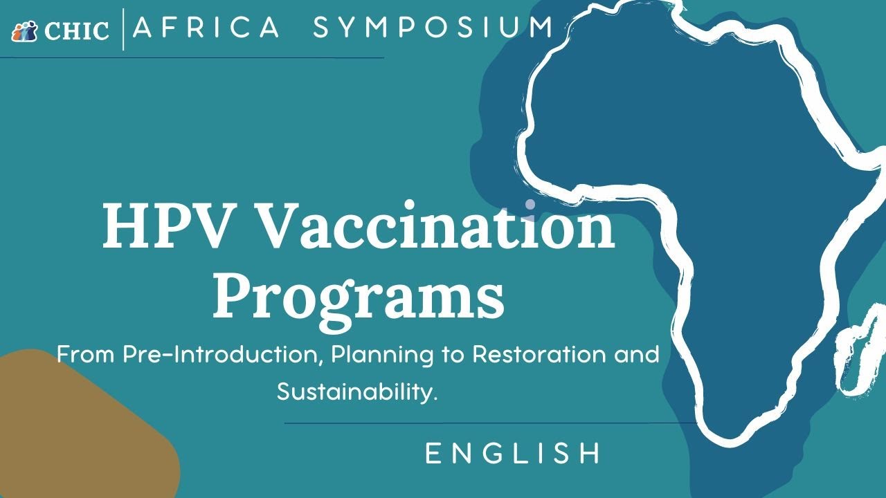 map of Africa with text that says HPV Vaccination Programs